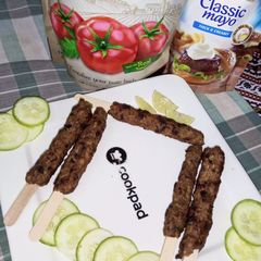 Frozen homemade seekh kabab A picture of Frozen homemade seekh kabab.