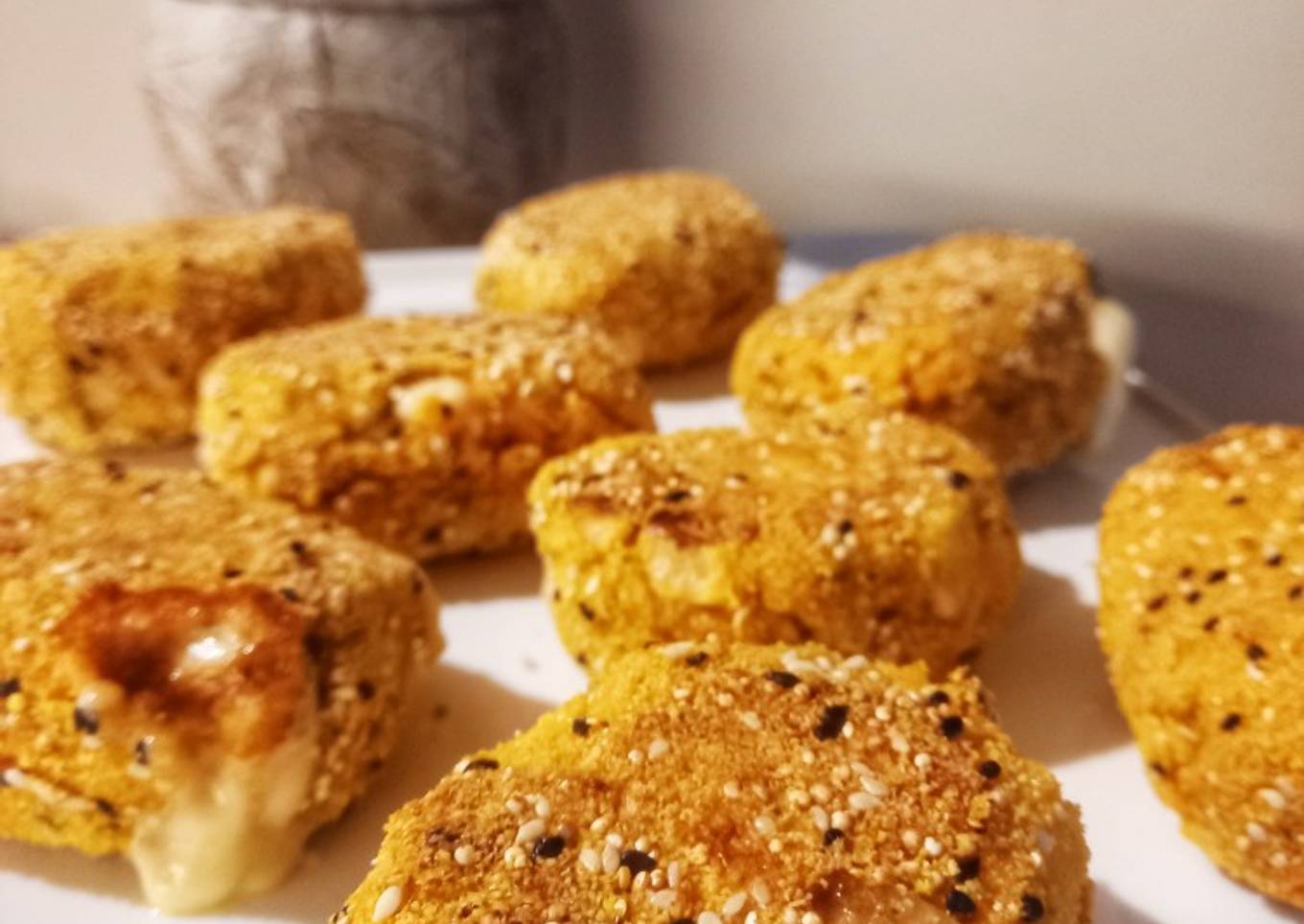 Croquetas saludables de 🥕 rellenas de queso