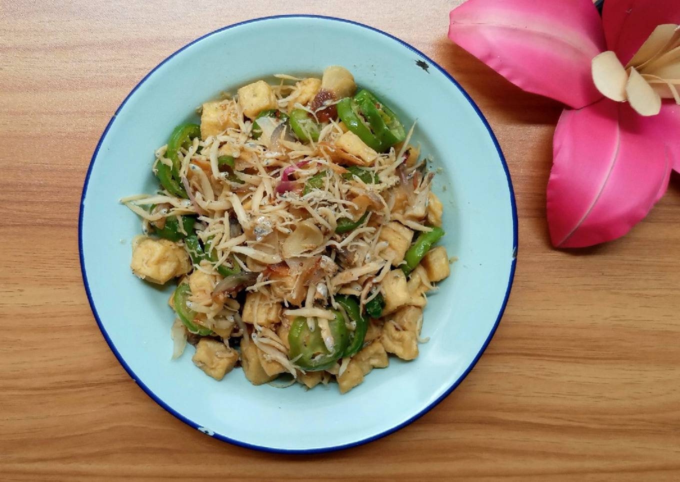 Tumis Teri Tahu Cabe Gendot