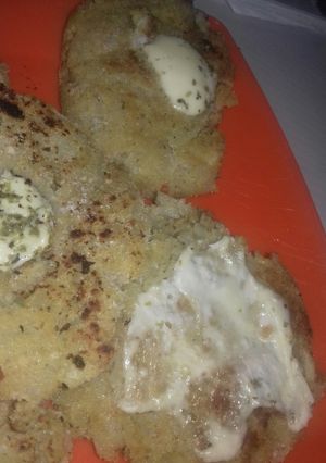 Una foto de Croquetas de arroz con queso sin harina