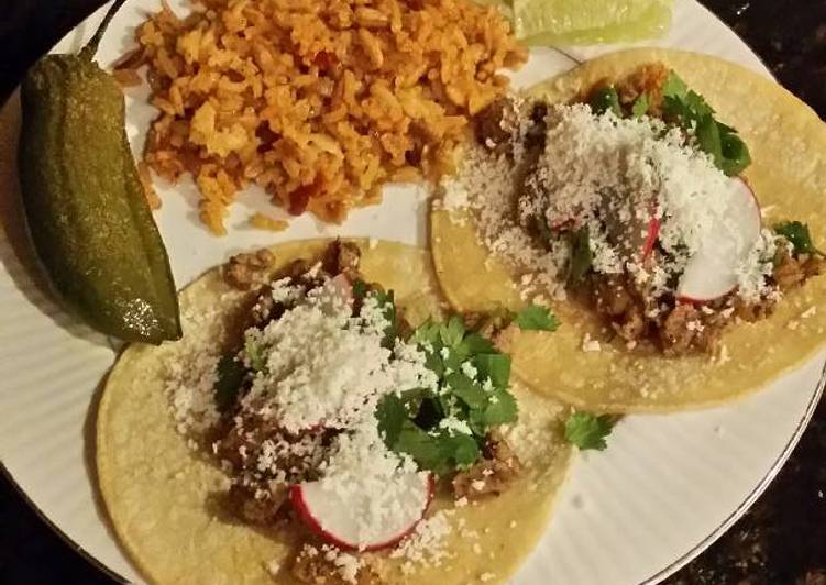 Steps to Prepare Homemade Brad&#39;s tacos al pastor