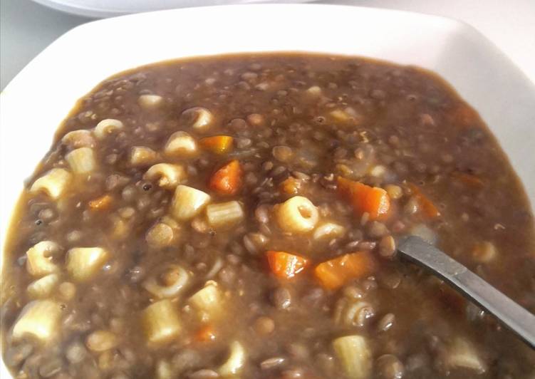 Pasta con lenticchie