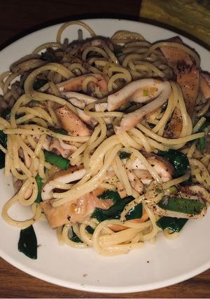 Hình của món Spagetti xào mực 🦑.