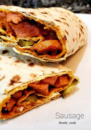 عکسی از دستور لقمه سوسیس