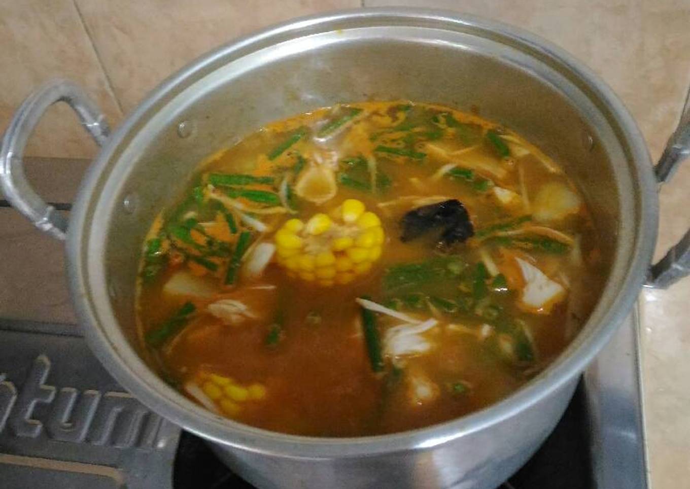 Sayuran asam sederhana