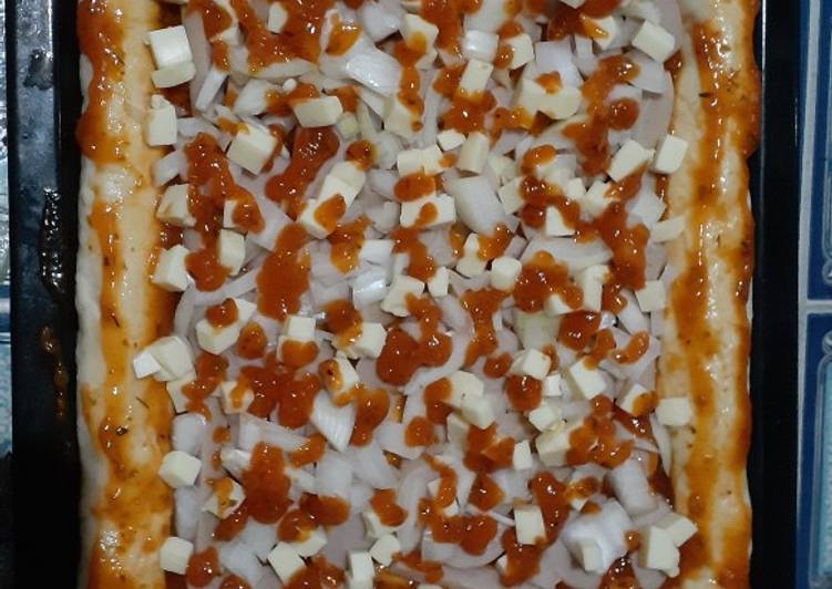 Bahan Pizza bantal sosis | Cara Bikin Pizza bantal sosis Yang Menggugah Selera