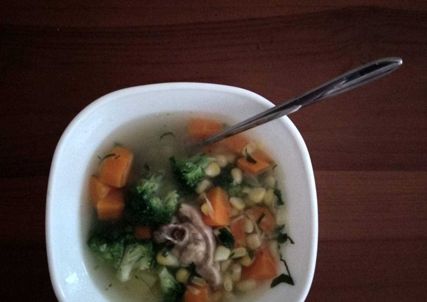 Sup ayam vegie