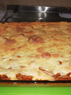 Una foto de Chilaquiles horneados