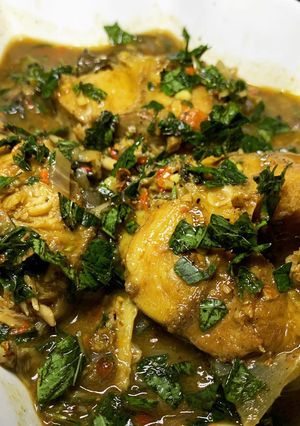 A picture of Fresh fish pepper soup.