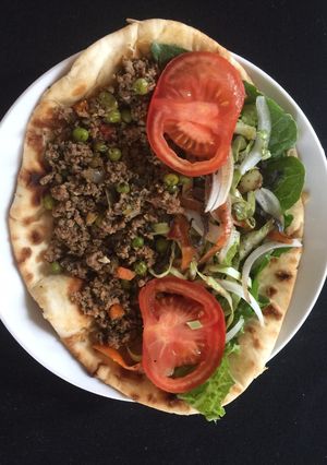 A picture of Ground Turkey Roti Wrap.