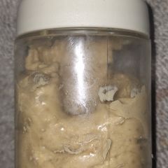 A picture of Chickpea cream with peanut butter.