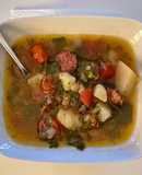 Kale Soup with Potatoes and Sausage