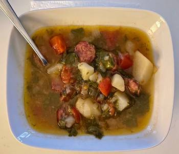 The New Way Prepare Recipe Kale Soup with Potatoes and Sausage Savory Delicious