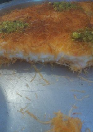 صورة لوصفة كنافه قشطه