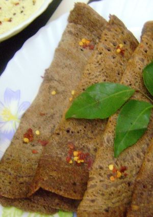 A picture of Ragi Dosa.