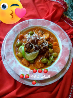 صورة لوصفة طاجين الزيتون باللحم🍖🍓🍖