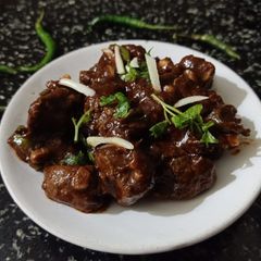 A picture of Kaleji Manchurian.