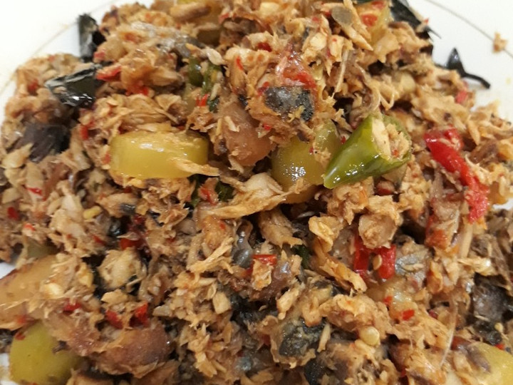 Resep Tongkol suwir pedas asam wuluh Anti Gagal