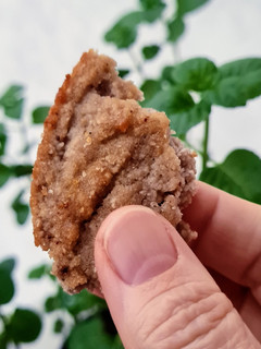 Una foto de Galleta (rota 😅🤷🏻♀️) de pera con harina de frutos secos 🍐 sin azúcares agregados ni edulcorante