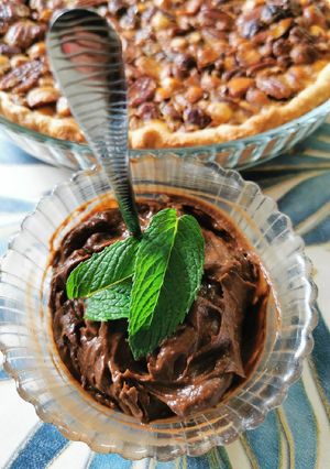 Une photo de Mousse au chocolat ☘️ avocat☘️ 🌻vegan🌹