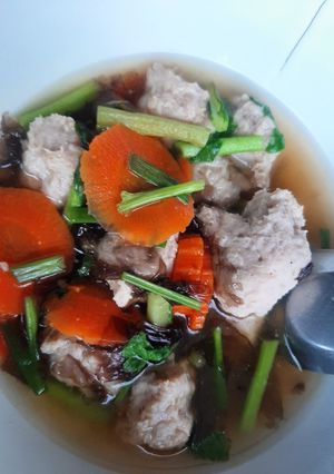 รูปของ ซุปสาหร่ายหมูเด้ง