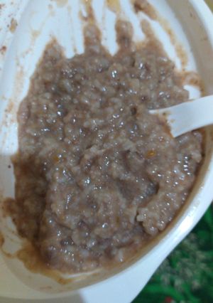 Foto resep Mpasi 8+ nasi tim semur ati wortel