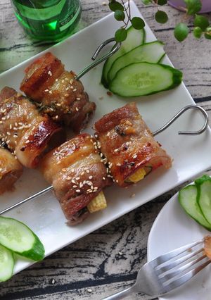 香烤味噌豚五花捲 的食譜成品照片