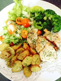 Foto resep Dada ayam panggang sehat