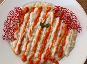 Foto di Risotto con crema di melanzane