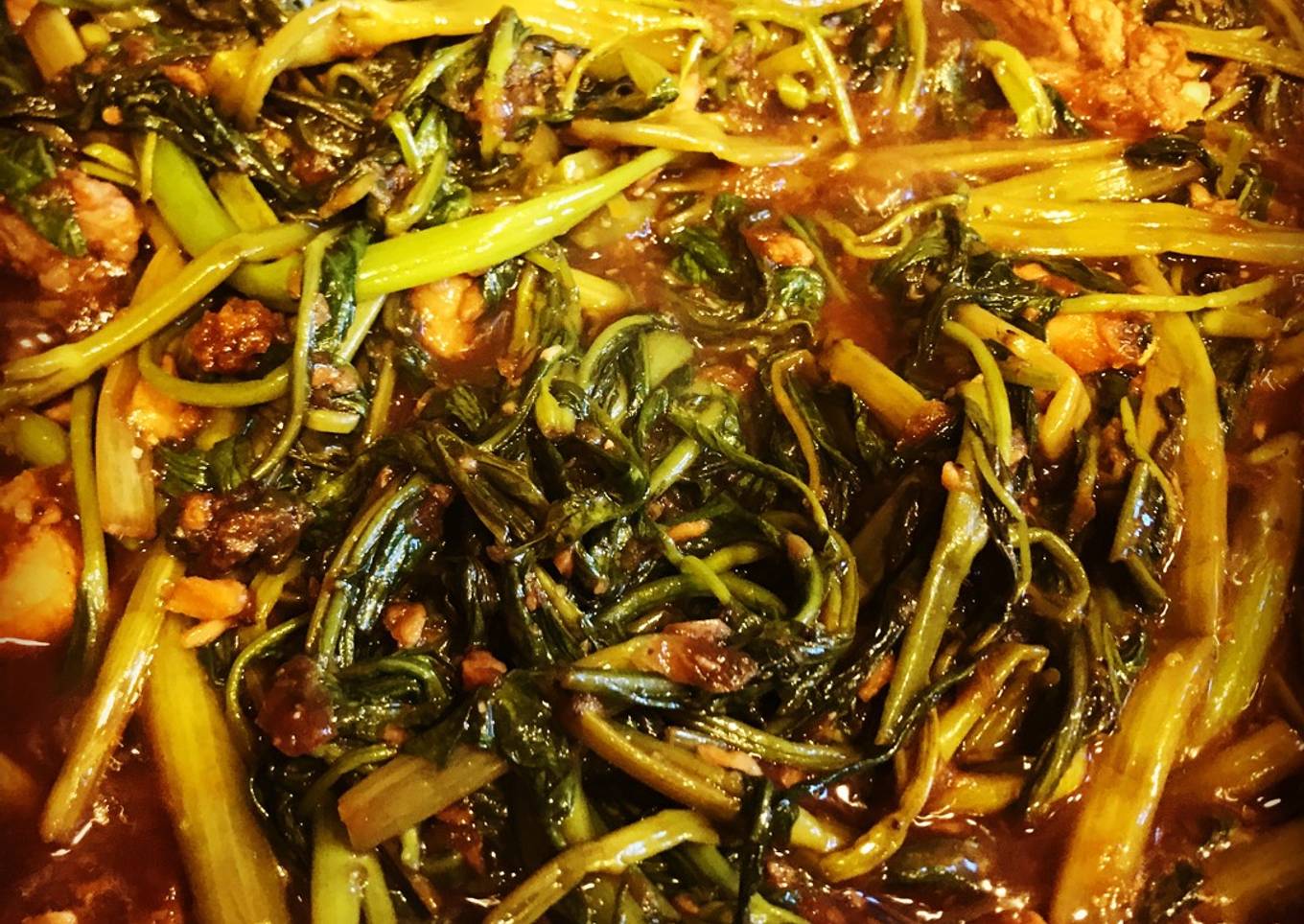 Adobong Kangkong (water spinach)