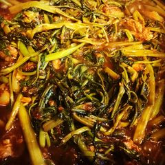 A picture of Adobong Kangkong (water spinach).