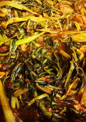 A picture of Adobong Kangkong (water spinach).