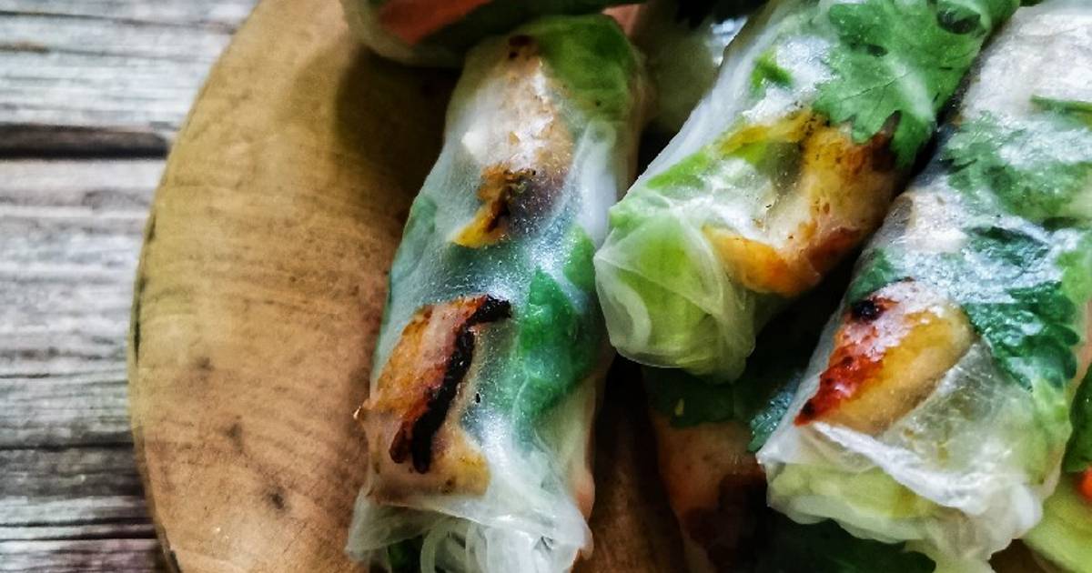 Resipi Vietnamese Rolls Grilled Chicken Oleh Theduch Ess Cookpad