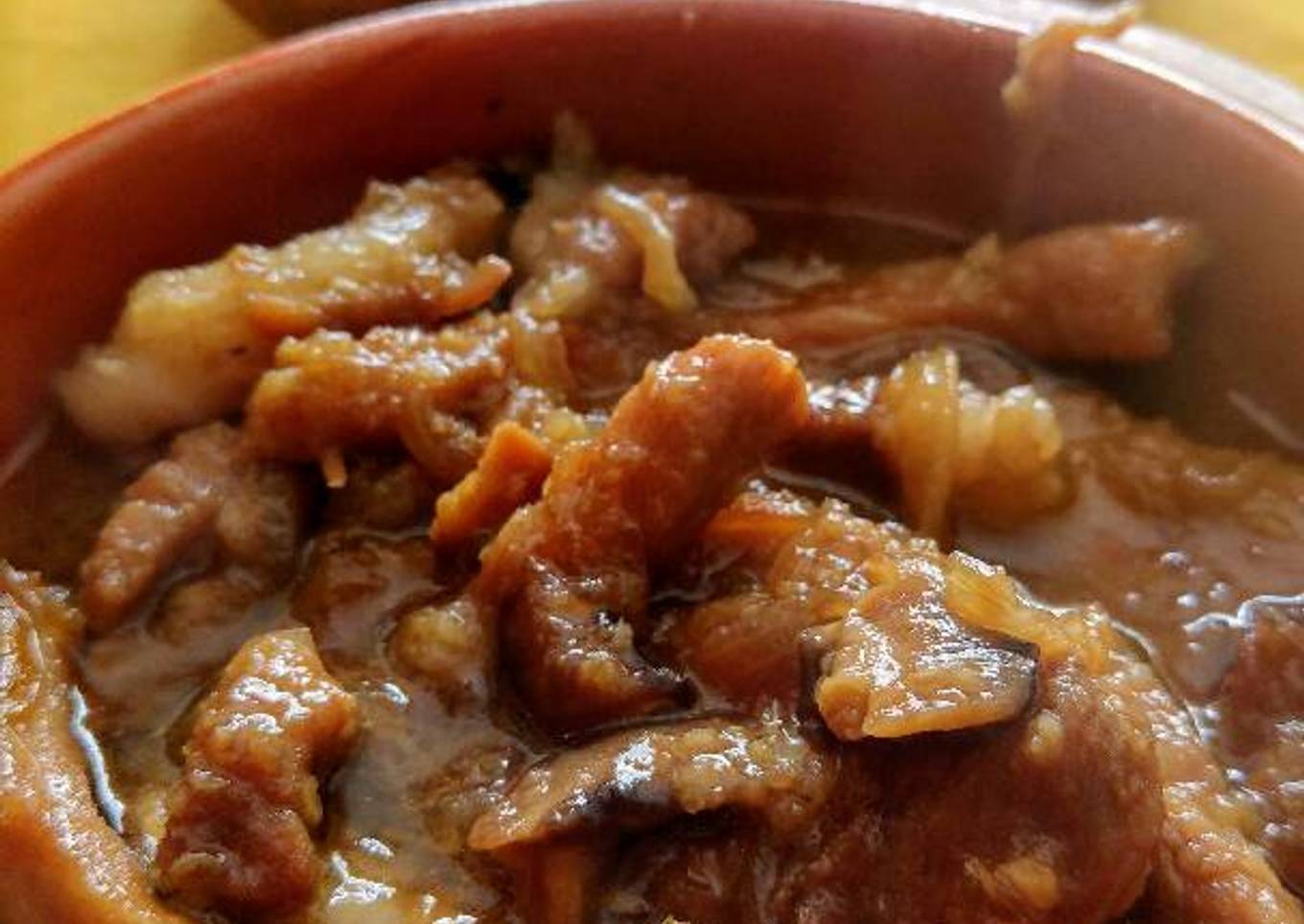 Secreto con shiitake