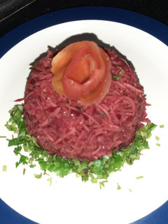 A picture of Beetroot Pulao.
