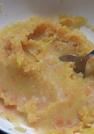 Una foto de Puré de verduras varias