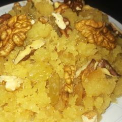 Moong daal halwa A picture of Moong daal halwa.