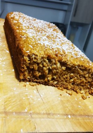 Una foto de Budín de avena y banana
