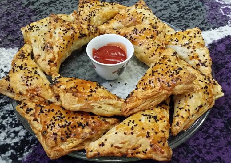 Recipe of Award-winning Mutton Mince Puff Pastry Patties