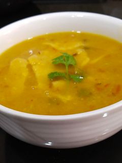 A picture of Rajasthani Dal Dhokli.