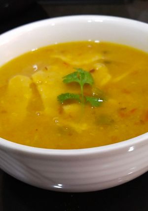 A picture of Rajasthani Dal Dhokli.