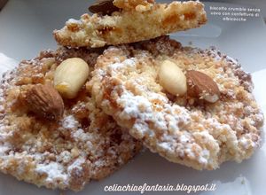 Foto di Biscotto crumble senza uovo con confettura di albicocche - senza glutine
