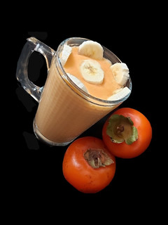 عکسی از دستور اسموتی خرمالو و موز