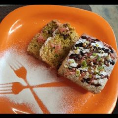 A picture of Whole wheat carrot loaf(Eggless).