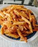 Penne con atún a lo Kalandrie.