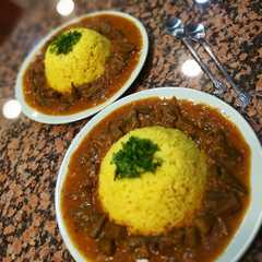 يخنة بامية وأرز-レシピのメイン写真