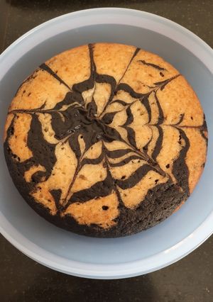 A picture of Vanilla choco cake.