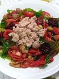 Insalata di peperoni e rucola