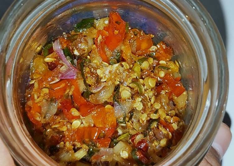 Sambal Daun Jeruk tanpa Ulek