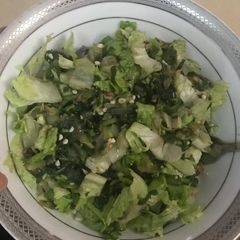 A picture of Steamed green veggies and Okro.